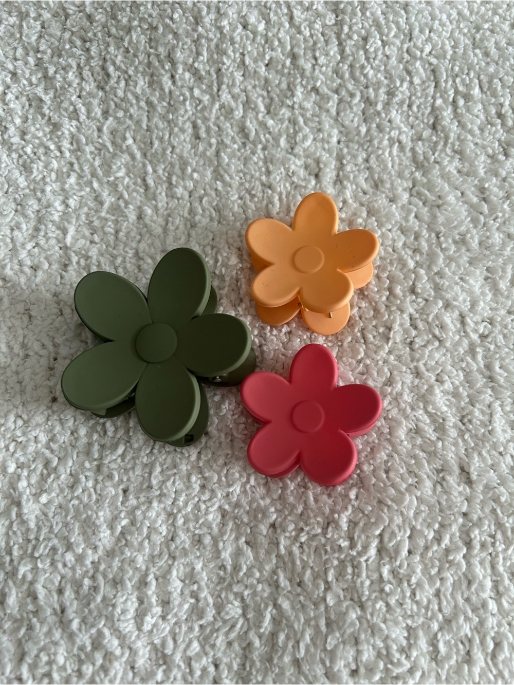 Flower Claw Clips Set